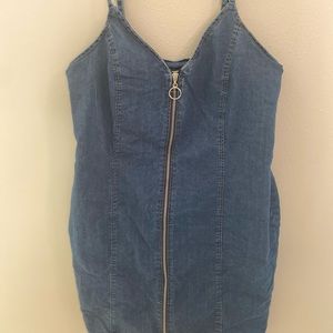 Denim mini dress NWT
